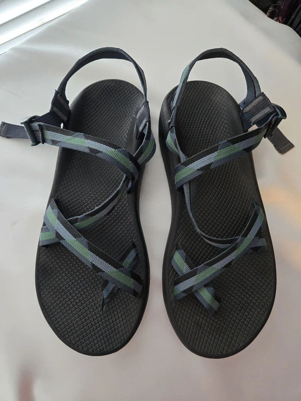 Chaco Z/1 Classic Outdoor Sport Sandals Men's Size 14 Blue Green Hiking